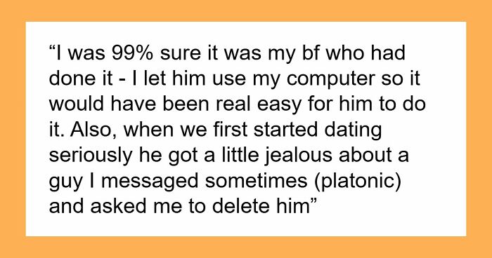 Boyfriend Secretly Blocks Woman’s Male Friends On Facebook, Claims It’s Just Being “Protective”