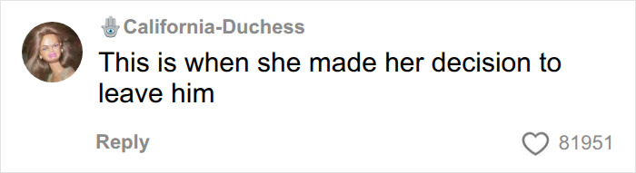 A comment section screenshot shows a user speculating on the woman's decision in the viral World Cup moment. A comment section screenshot shows a user speculating on the woman's decision in the viral World Cup moment.