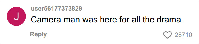 A social media comment from user56177373829 stating, Camera man was here for all the drama, referring to the viral World Cup moment. A social media comment from user56177373829 stating, Camera man was here for all the drama, referring to the viral World Cup moment.