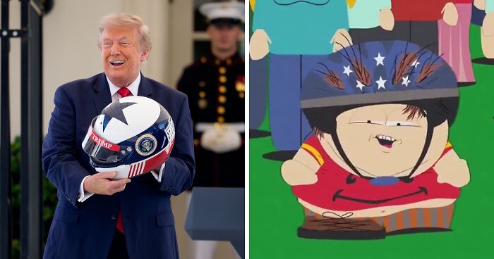 Trump Beams After He’s Gifted “Special Helmet,” But The Mockery Is Instantaneous And Hilarious