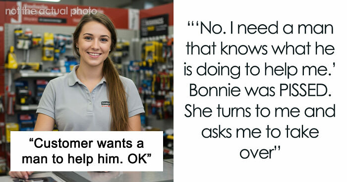 Customer Demands Help From A Man, Leaves Woman Rolling Her Eyes