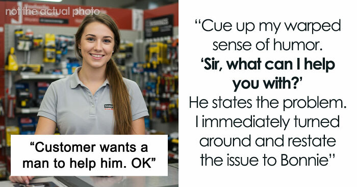 Customer Demands Help From A Man, Leaves Woman Rolling Her Eyes