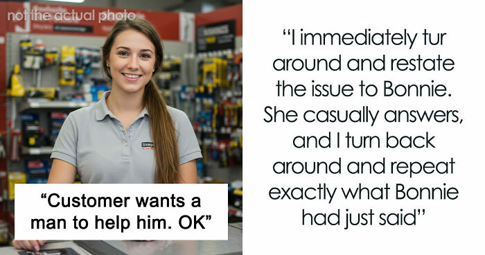 Customer Demands Help From A Man, Leaves Woman Rolling Her Eyes