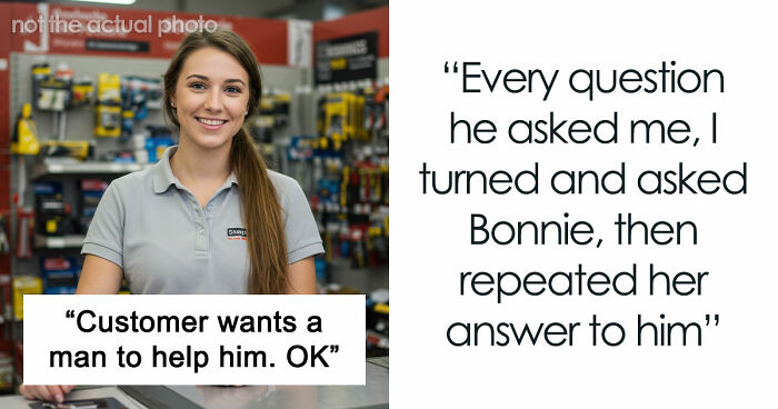 Customer Demands Help From A Man, Leaves Woman Rolling Her Eyes