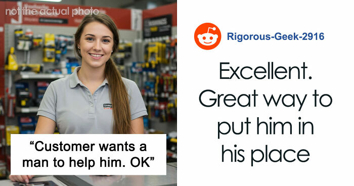 Customer Demands Help From A Man, Leaves Woman Rolling Her Eyes