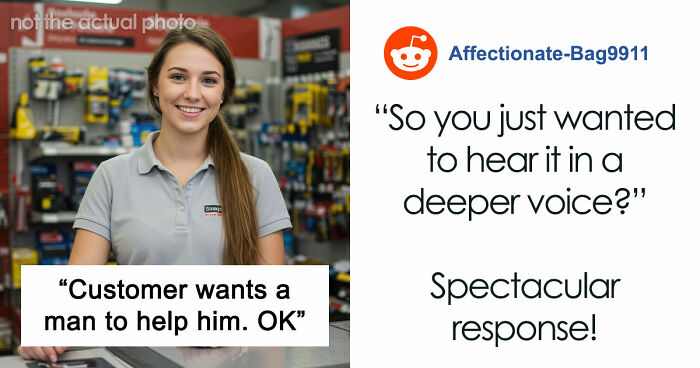 Customer Demands Help From A Man, Leaves Woman Rolling Her Eyes
