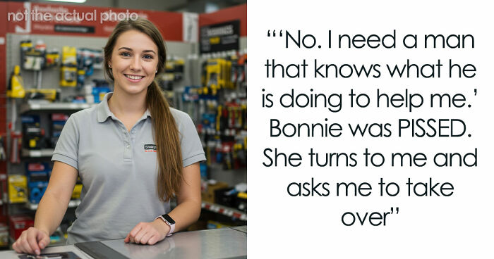 Customer Demands Help From A Man, Leaves Woman Rolling Her Eyes