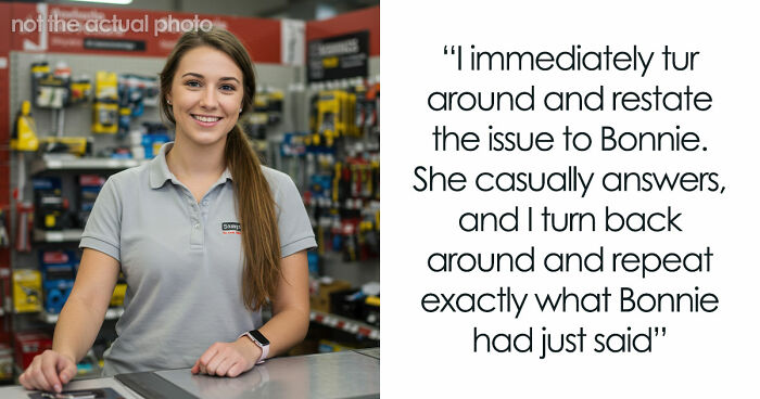 Customer Demands Help From A Man, Leaves Woman Rolling Her Eyes