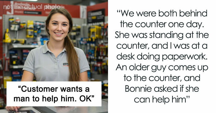 Customer Demands Help From A Man, Leaves Woman Rolling Her Eyes