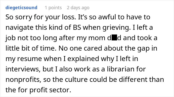 WFH Worker Asks To Relocate To Grieve Their Devastating Loss, Gets A “Cold” Reality Check Instead WFH Worker Asks To Relocate To Grieve Their Devastating Loss, Gets A “Cold” Reality Check Instead