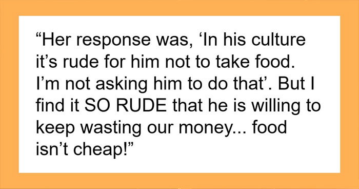 Daughter Defends Her BF’s Bizarre And Costly Dinner Table Habit After Mom Asks To Make Him Stop It