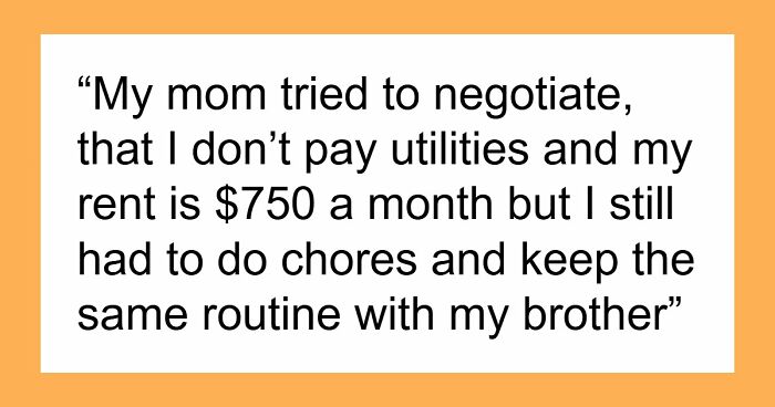 Woman Gets Her Own Place After Parents Unfairly Ask For $1K Rent And Help With Chores And Errands