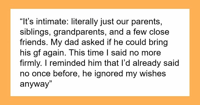 Dad Can’t Spend One Afternoon Without His GF, Daughter’s Wedding Ends Up Testing The Theory