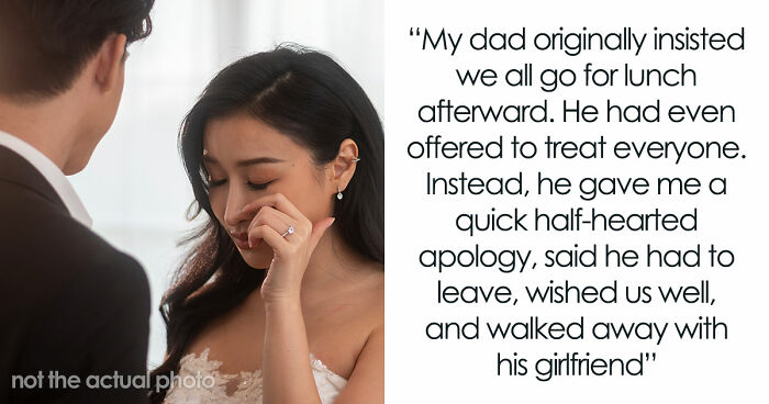 Dad Can’t Spend One Afternoon Without His GF, Daughter’s Wedding Ends Up Testing The Theory