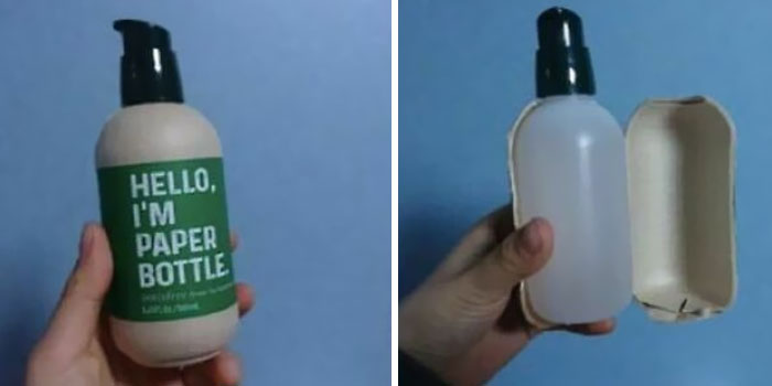 Marketing practices of a 'paper bottle' that is actually plastic, infuriating people with deceptive packaging.