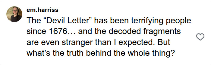 1676 Nun Claimed The Devil Dictated A Letter To Her, And Experts Finally Revealed Its Meaning 1676 Nun Claimed The Devil Dictated A Letter To Her, And Experts Finally Revealed Its Meaning