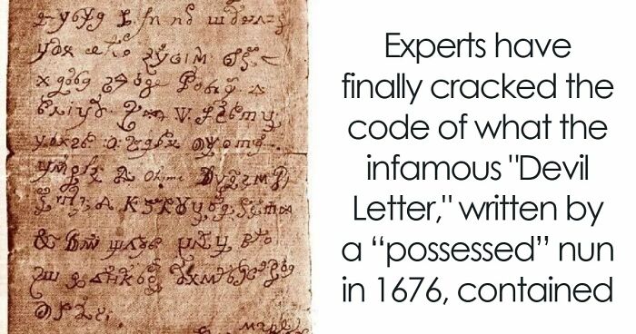 1676 Nun Claimed The Devil Dictated A Letter To Her, And Experts Finally Revealed Its Meaning