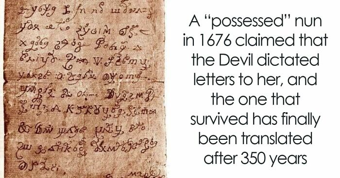 1676 Nun Claimed The Devil Dictated A Letter To Her, And Experts Finally Revealed Its Meaning