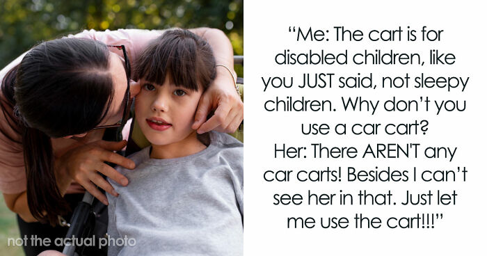 Karen Tries To Snatch Away Disabled Kid’s Special Cart, Mom Relieved As Stranger Comes To Her Rescue