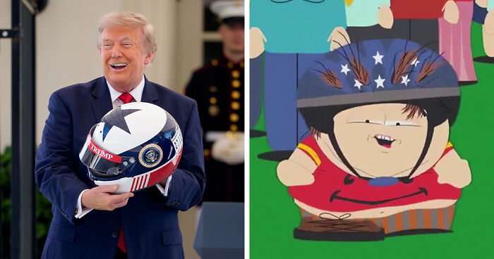 Trump Beams After He’s Gifted “Special Helmet,” But The Mockery Is Instantaneous And Hilarious