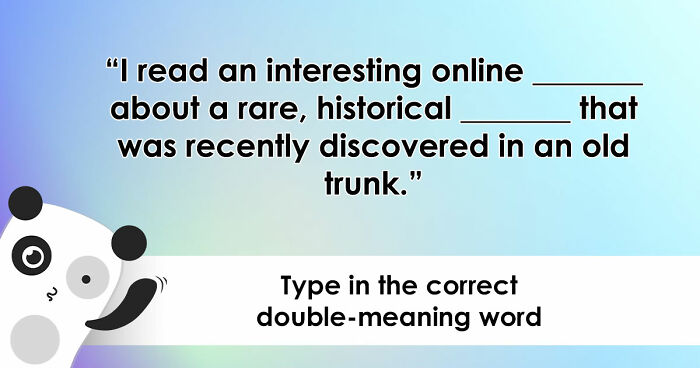 “How Foolproof Is Your Vocabulary?”: Find Out By Identifying These 20 Double-Meaning Words