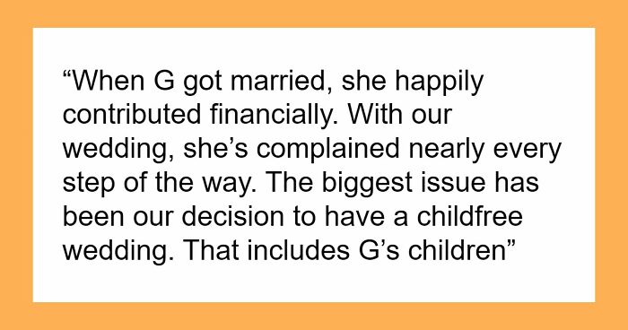 MIL Sparks Family Feud Over Childfree Wedding, Can’t Digest That Golden Son’s Kids Can’t Attend