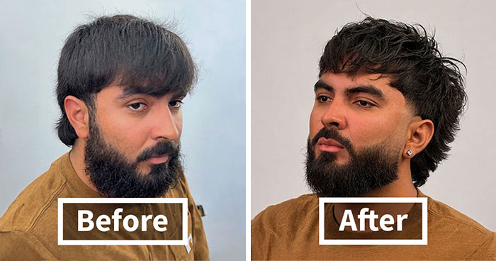 26 Drastic Men’s Hair And Beard Before-And-After Pics Shared By Barber Emiliano Familia