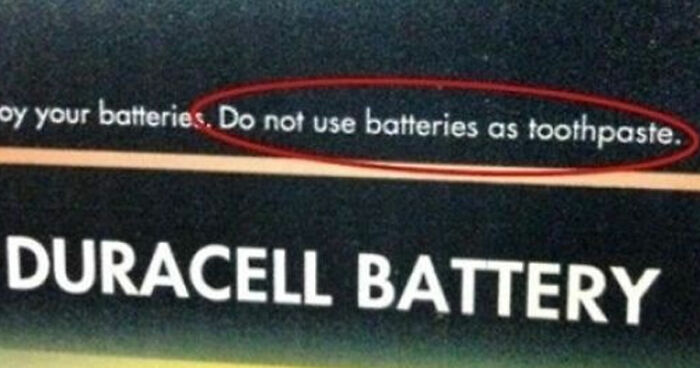 71 Hilariously Dumb Warning Labels That Make Common Sense Seem Surprisingly Uncommon