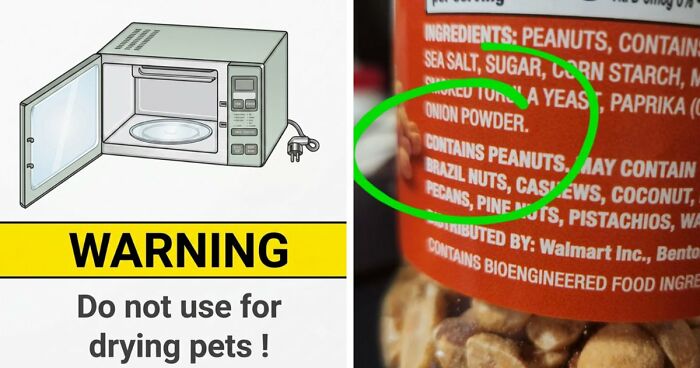 71 Hilariously Dumb Warning Labels That Make Common Sense Seem Surprisingly Uncommon