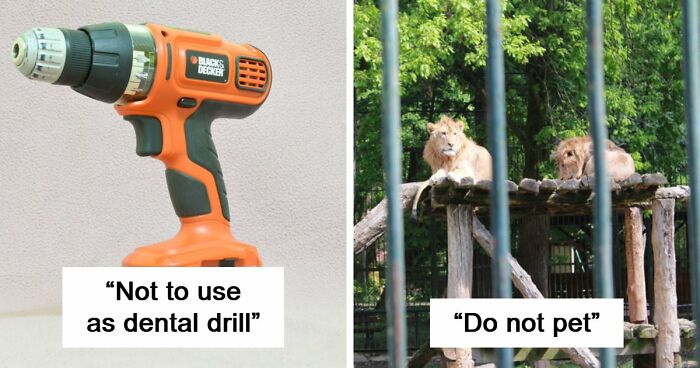 71 Hilariously Dumb Warning Labels That Make Common Sense Seem Surprisingly Uncommon