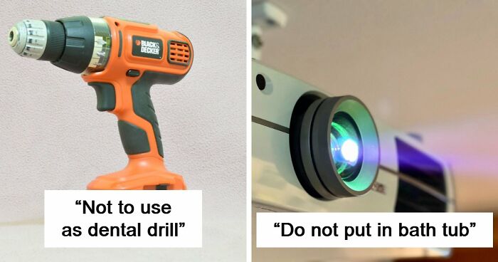 71 Hilariously Dumb Warning Labels That Make Common Sense Seem Surprisingly Uncommon