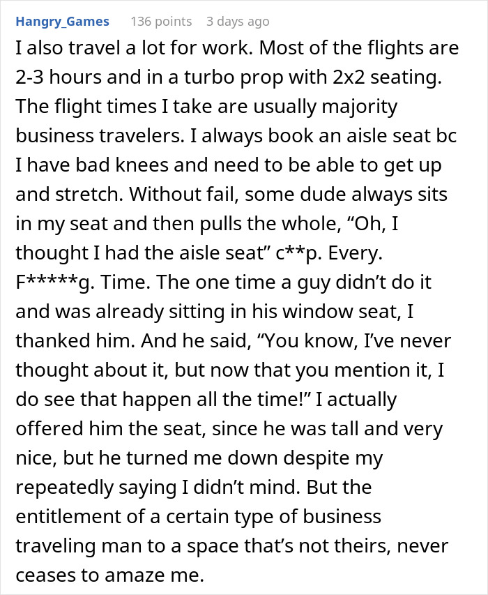 Woman Shuts Down Entitled Seat Thief In A Hilariously Unhinged Way: &ldquo;Plane Seat Bandit Finally Happened To Me&rdquo;