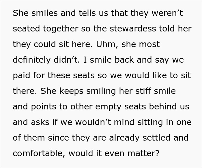 Woman Shuts Down Entitled Seat Thief In A Hilariously Unhinged Way: &ldquo;Plane Seat Bandit Finally Happened To Me&rdquo;