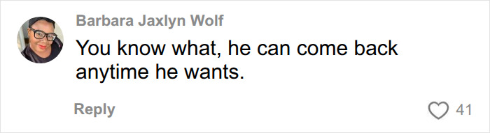 Screenshot of a comment from Barbara Jaxlyn Wolf saying You know what, he can come back anytime he wants, regarding Erling Haaland viral raccoon memes. Screenshot of a comment from Barbara Jaxlyn Wolf saying You know what, he can come back anytime he wants, regarding Erling Haaland viral raccoon memes.