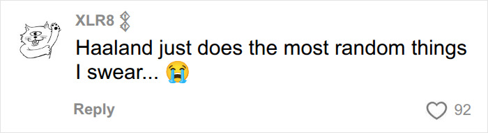 Meme featuring a comment about Erling Haaland and a racoon: Haaland just does the most random things I swear... Meme featuring a comment about Erling Haaland and a racoon: Haaland just does the most random things I swear...