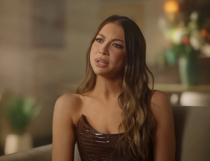 Stassi Schroeder discussing SpongeBob comparisons after her SI Swimsuit Runway walk.