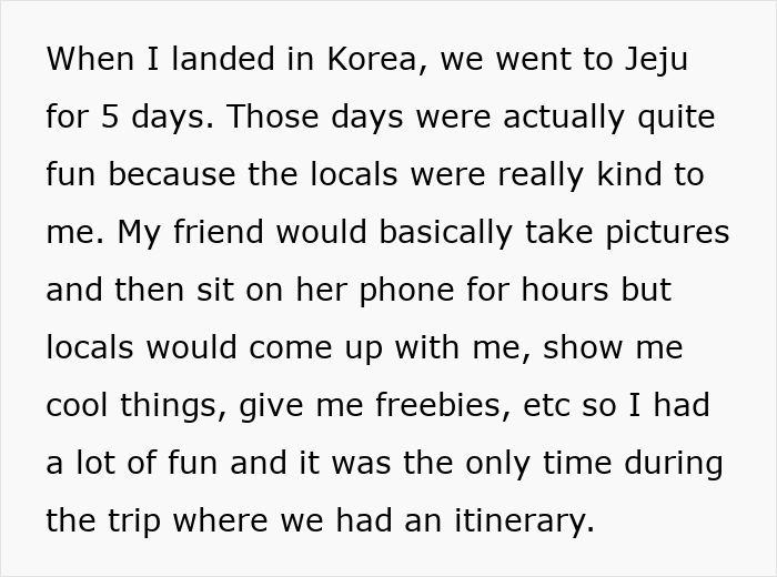 Woman Vexed After Bestie Lures Her To Korea With A Perfect Itinerary, Realizes It Was All Fibs
