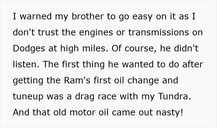 Failed Truck Purchase Turns Into Brothers' Rivalry, Proving Older Bro’s Desire To Needlessly Compete Failed Truck Purchase Turns Into Brothers' Rivalry, Proving Older Bro’s Desire To Needlessly Compete