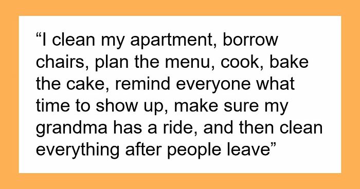 Fed-Up Woman Stops Cooking For Her Mom’s Birthday, Family Says She Ruins Their Special Tradition