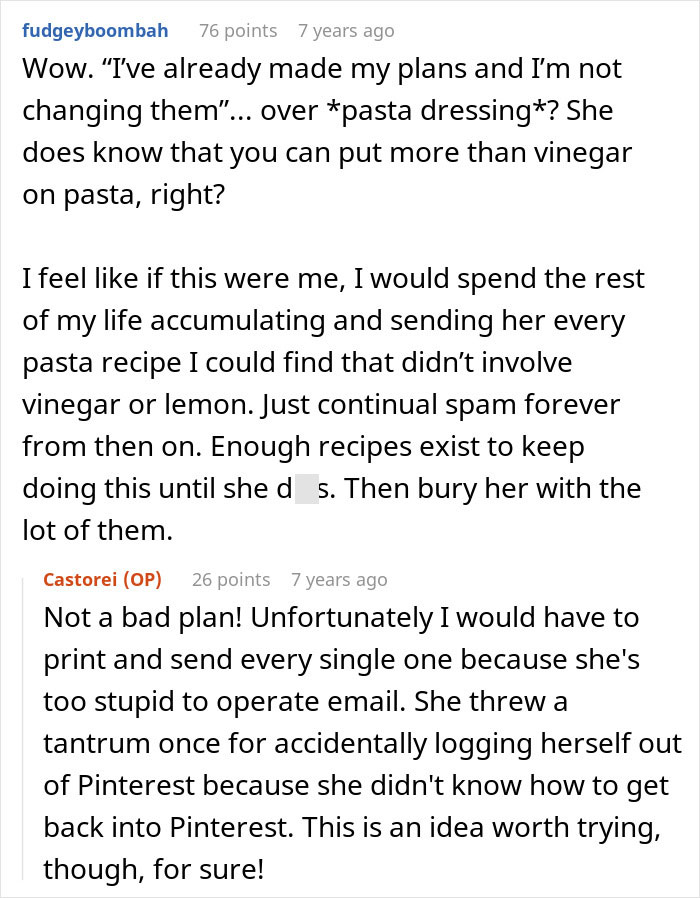 Couple Tell MIL Several Times About DIL's Dietary Condition, She Ignores It, And Brings Wrong Food Couple Tell MIL Several Times About DIL's Dietary Condition, She Ignores It, And Brings Wrong Food