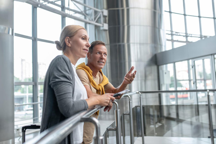 Image shows angry toxic parents at an airport, trying to stop their 18YO daughter from leaving the country. Image shows angry toxic parents at an airport, trying to stop their 18YO daughter from leaving the country.
