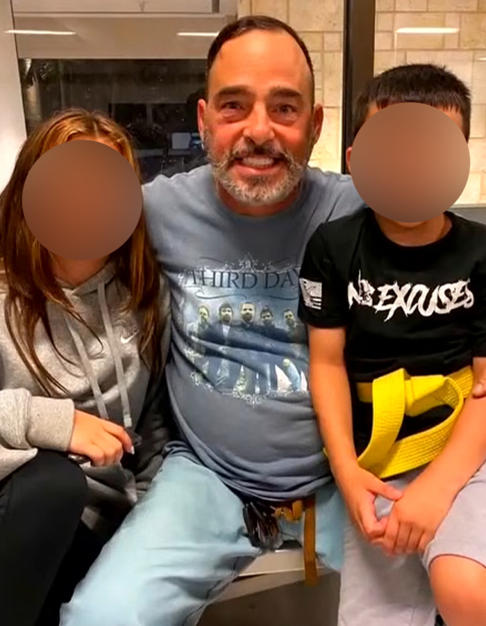 Smiling Army veteran and family, prior to the disturbing Walmart parking lot dispute and tragic end. Smiling Army veteran and family, prior to the disturbing Walmart parking lot dispute and tragic end.