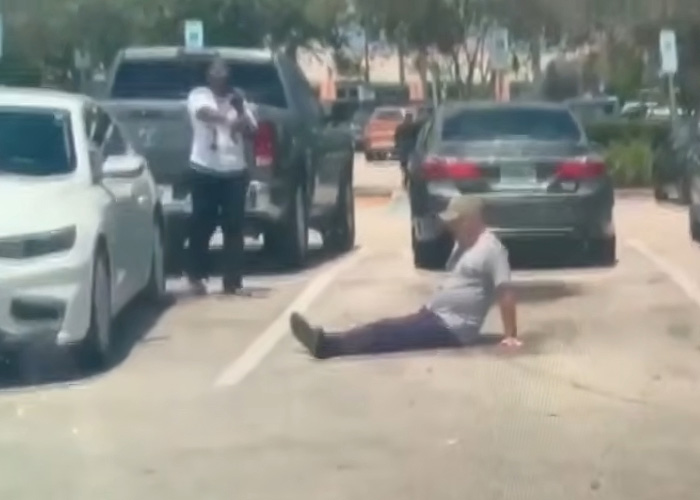 Disturbing Walmart Parking Lot Video shows an Army veteran on the ground after a furious dispute with a woman. Disturbing Walmart Parking Lot Video shows an Army veteran on the ground after a furious dispute with a woman.