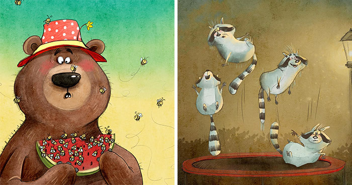 This Artist Created 30 Whimsical Animal Illustrations Filled With Humor, Warmth, And Personality
