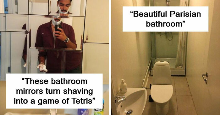 69 Terribly Designed Bathrooms That Might Make You Relieved That You Don’t Have To Use Them