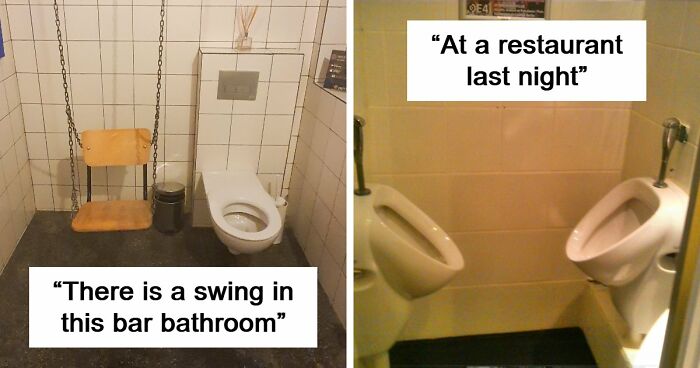 69 Terribly Designed Bathrooms That Might Make You Relieved That You Don’t Have To Use Them