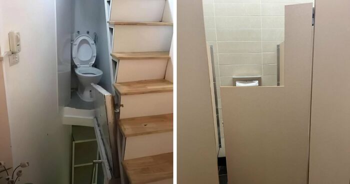 69 Terribly Designed Bathrooms That Might Make You Relieved That You Don’t Have To Use Them