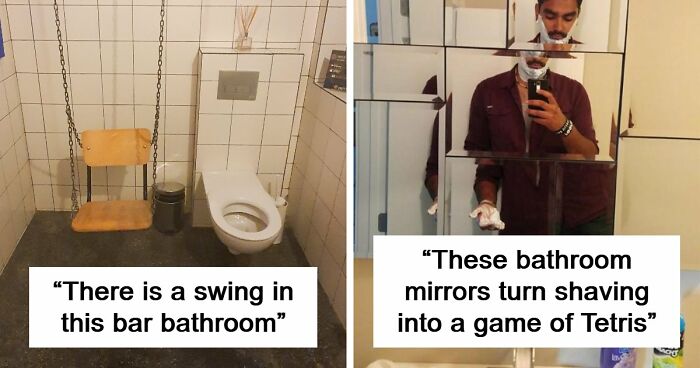 69 Terribly Designed Bathrooms That Might Make You Relieved That You Don’t Have To Use Them