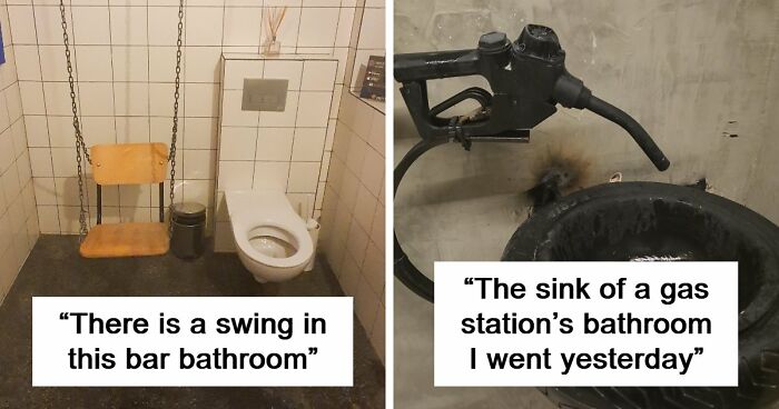 69 Terribly Designed Bathrooms That Might Make You Relieved That You Don’t Have To Use Them