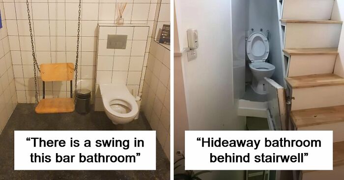 69 Terribly Designed Bathrooms That Might Make You Relieved That You Don’t Have To Use Them